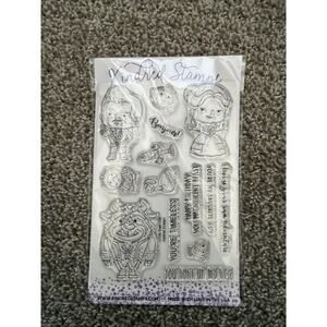 Kindred Stamps LITTLE TOWN LIFE Beauty & The Beast Belle Princess Rubber Stamps